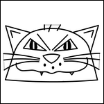  masque de chat carnaval coloriage fabrication masque enfant pour déguisement enfants