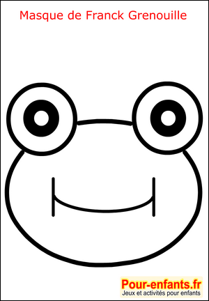 Masque de carnaval coloriage masque grenouille fabrication masque enfant de carnaval pour deguisement enfants