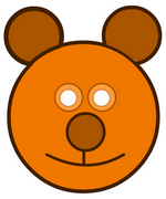 Masques de carnaval masque d'ours pour enfant mardi-gras