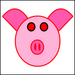 Masques de carnaval masque de cochon pour enfant mardi-gras
